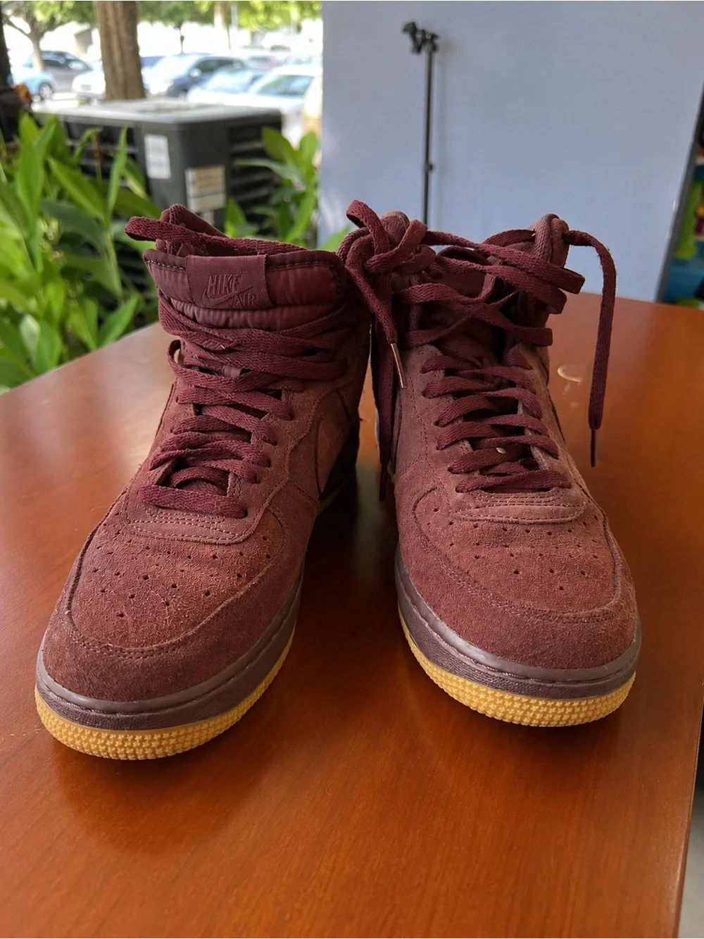 Nike Air Force 1 High LV8 Burgundy Crush Suede 7Y / Women’s 8.5